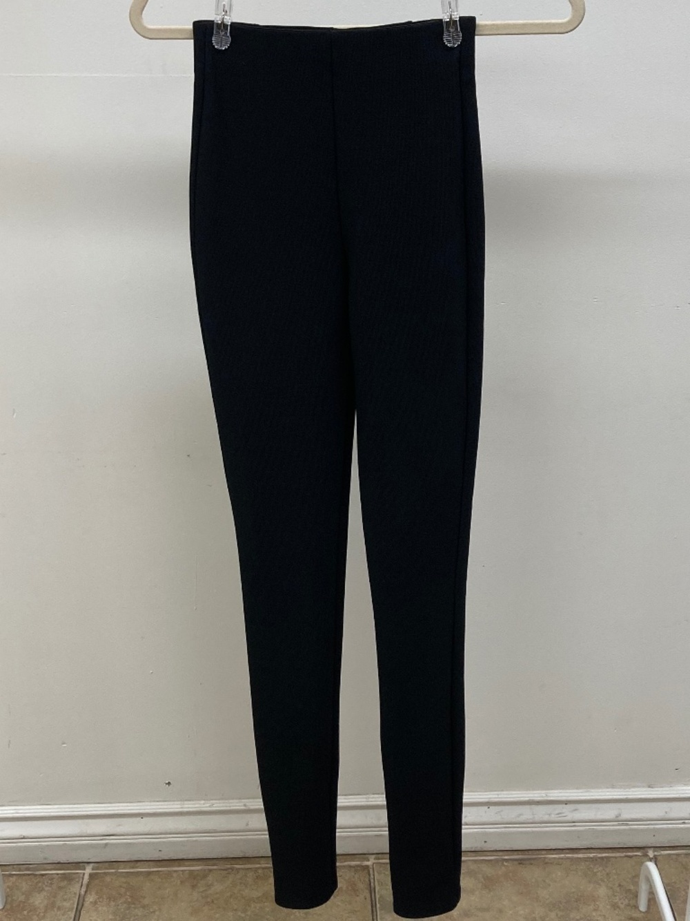 ZARA Black Ribbed Slim Fit Pants